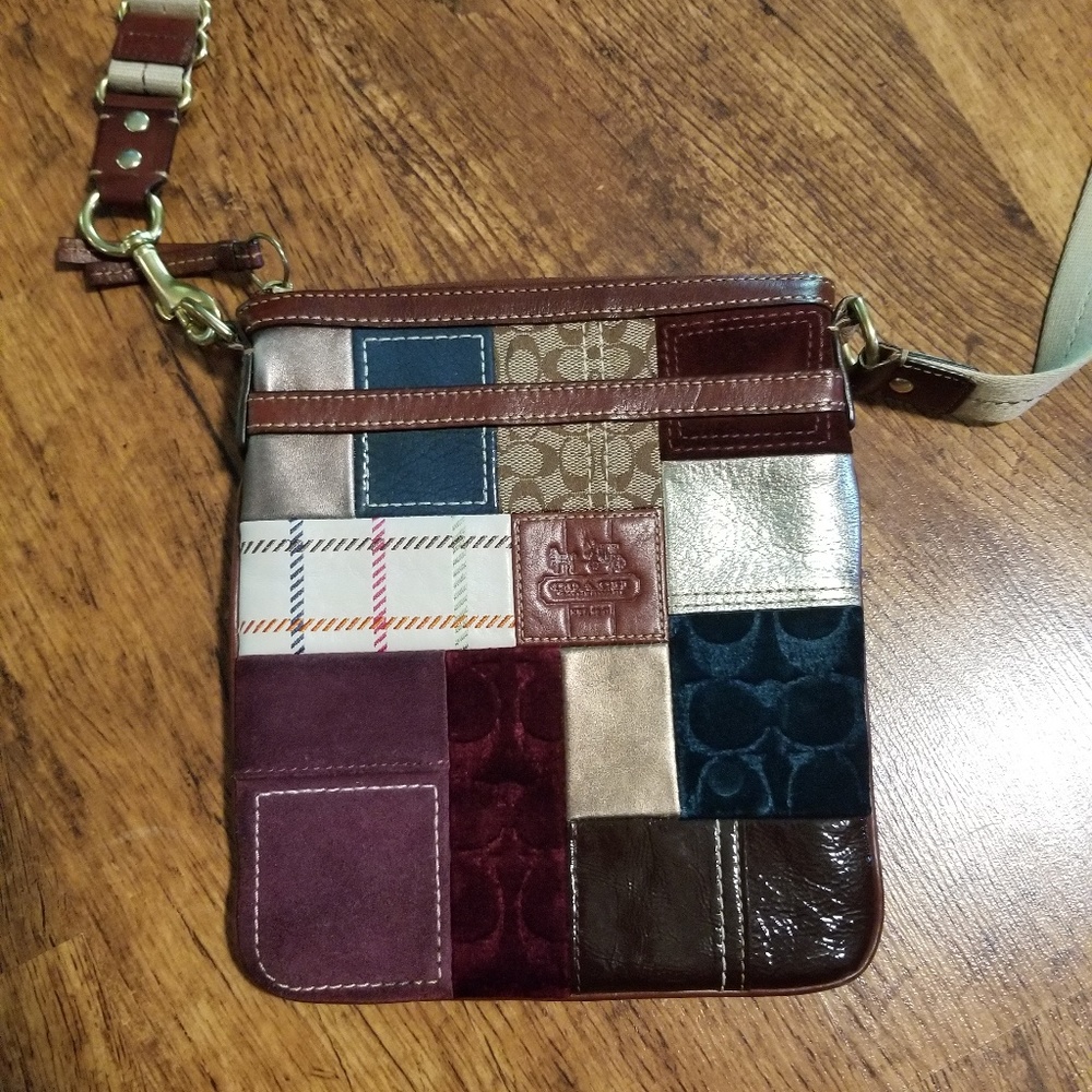 Authentic Coach Patchwork Crossbody - image 1